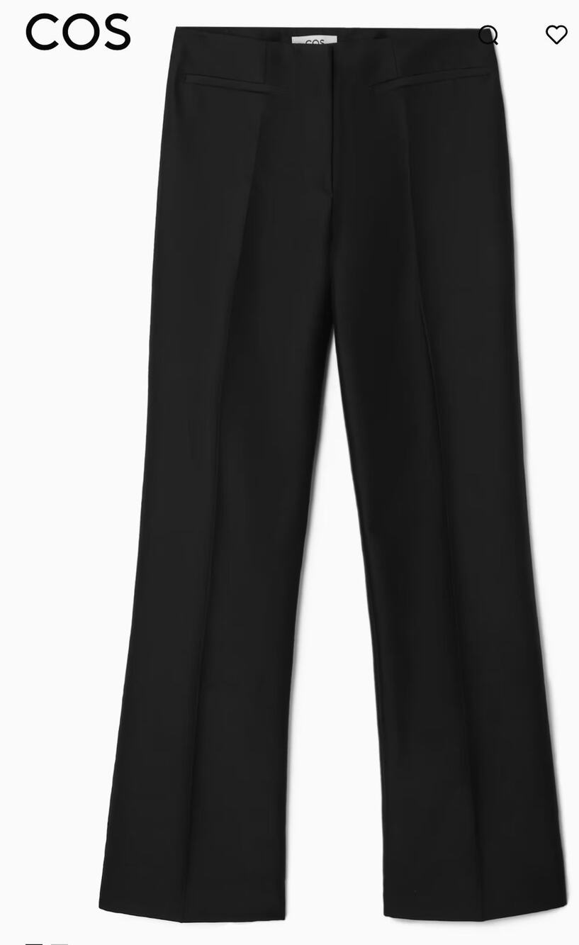 COS Wide leg black women’s trousers size 12